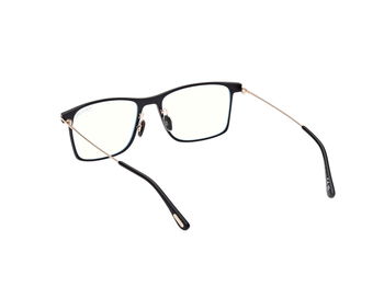 Das Bild zeigt die Korrektionsbrille FT5865-B 002 von der Marke Tom Ford in schwarz/rose gold.