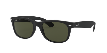 Das Bild zeigt die Sonnenbrille New Wayfarer RB2132 622 von der Marke Ray-Ban in schwarz.