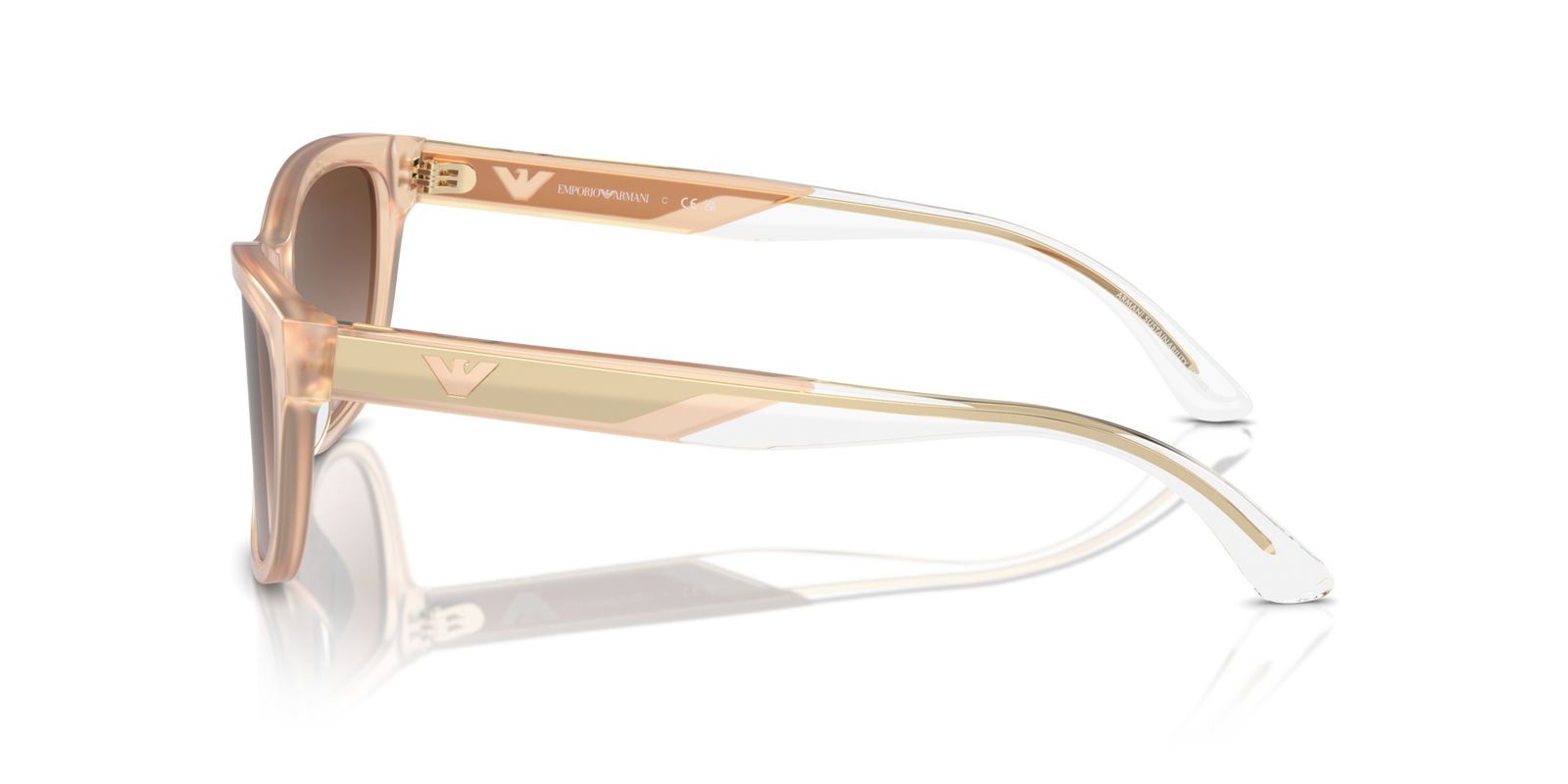 Das Bild zeigt die Sonnenbrille EA4227U 609813 von der Marke Emporio Armani in beige.