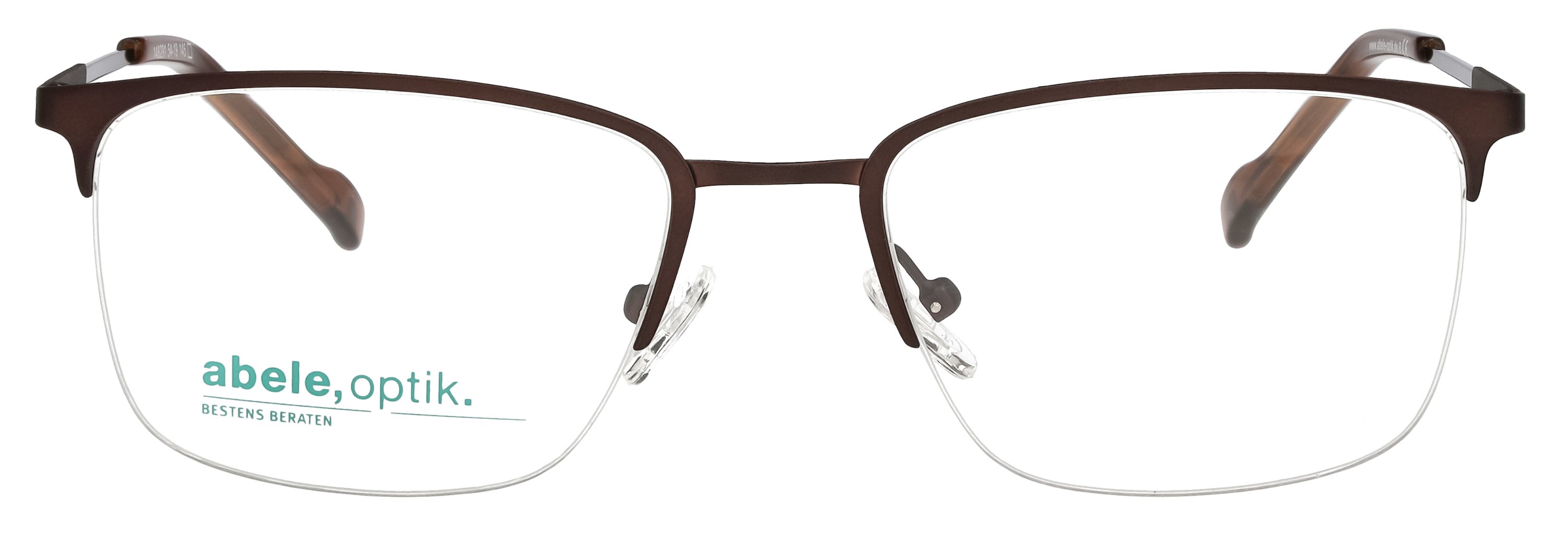 abele optik Brille für Herren in dunkelbraun matt Nylor 148291 