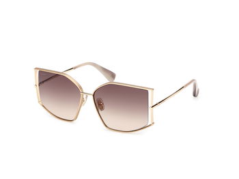 Das Bild zeigt die Sonnenbrille MM0142 von der Marke Max Mara in Blassgold.