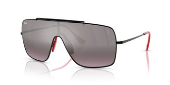 Das Bild zeigt die Sonnenbrille RB3697M F009Y3 von der Marke Ray-Ban in Schwarz/Rot.