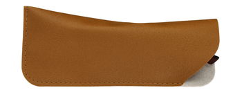 Das Bild zeigt ein rechteckiges Brillenetui in Braun.