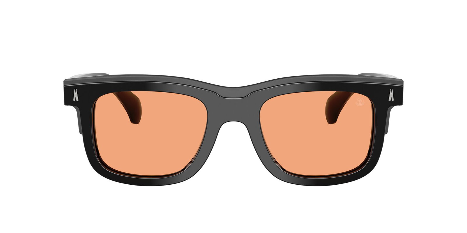 zu sehen ist die Sonnenbrille 6004 von Moncler in der Farbe Schwarz.