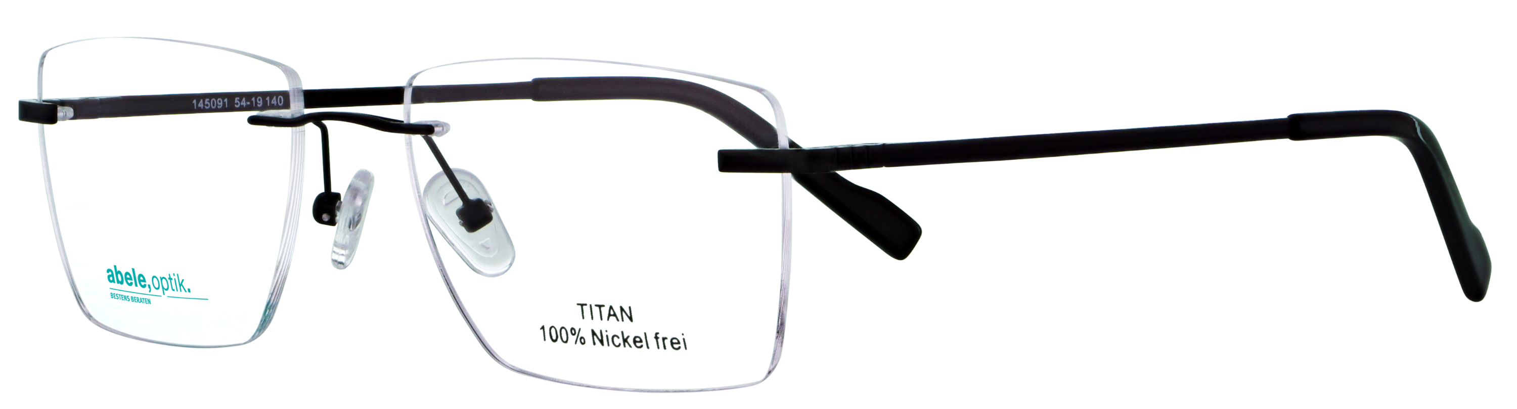 Titanbrille 145091 schwarz matt