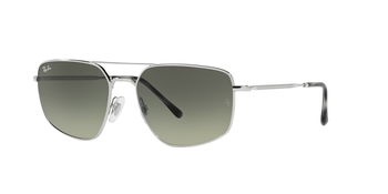 Das Bild zeigt die Sonnenbrille RB3666 003/71 von der Marke RayBan in silber.
