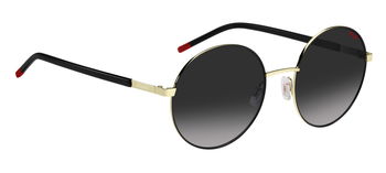 Das Bild zeigt die Sonnenbrille HG1237/S RHL von der Marke Hugo in gold/schwarz.
