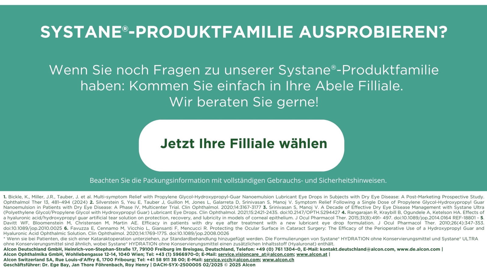 Zu sehen ist ein Button zum Filialfinder von Abele Optik.