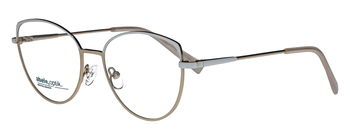 abele optik Brille gold weiß aus Metall 146141