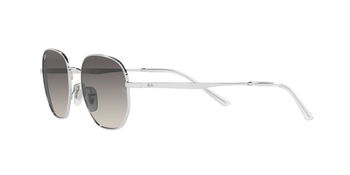 Das Bild zeigt die Sonnenbrille RB3682 003/11 von der Marke RayBan in silber.