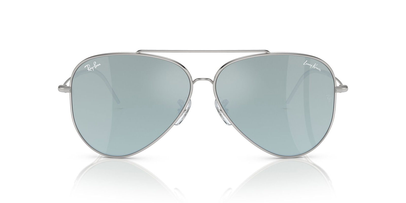Das Bild zeigt die Sonnenbrille RBR0101S 003/30 von der Marke Ray-Ban in Silber.