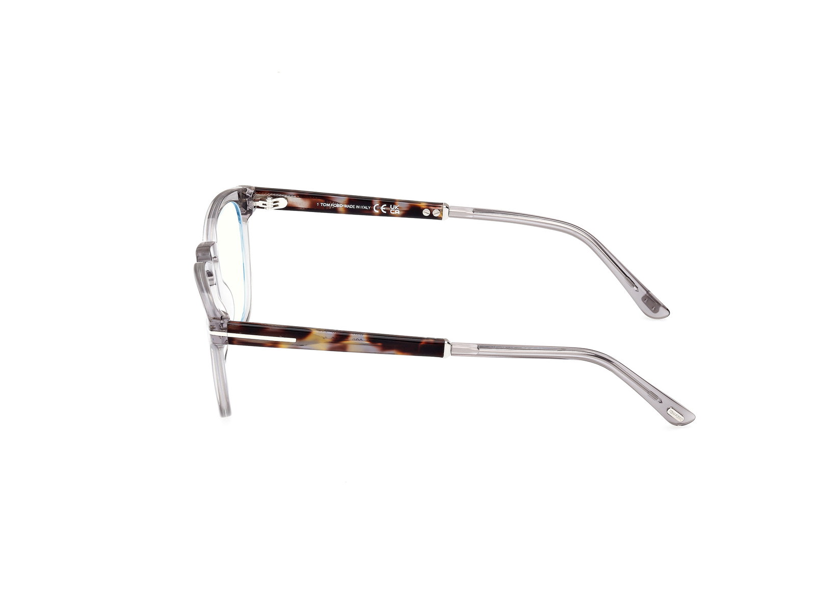 Das Bild zeigt die Korrektionsbrille FT5890-B 020 von der Marke Tom Ford in kristall.
