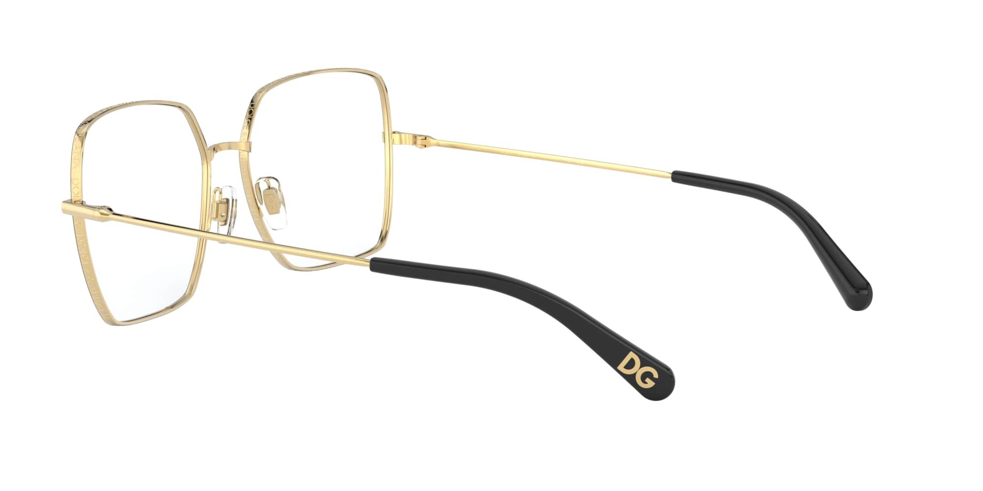 Das Bild zeigt die Korrektionsbrille DG1323 1334 von der Marke D&G in schwarz-gold.