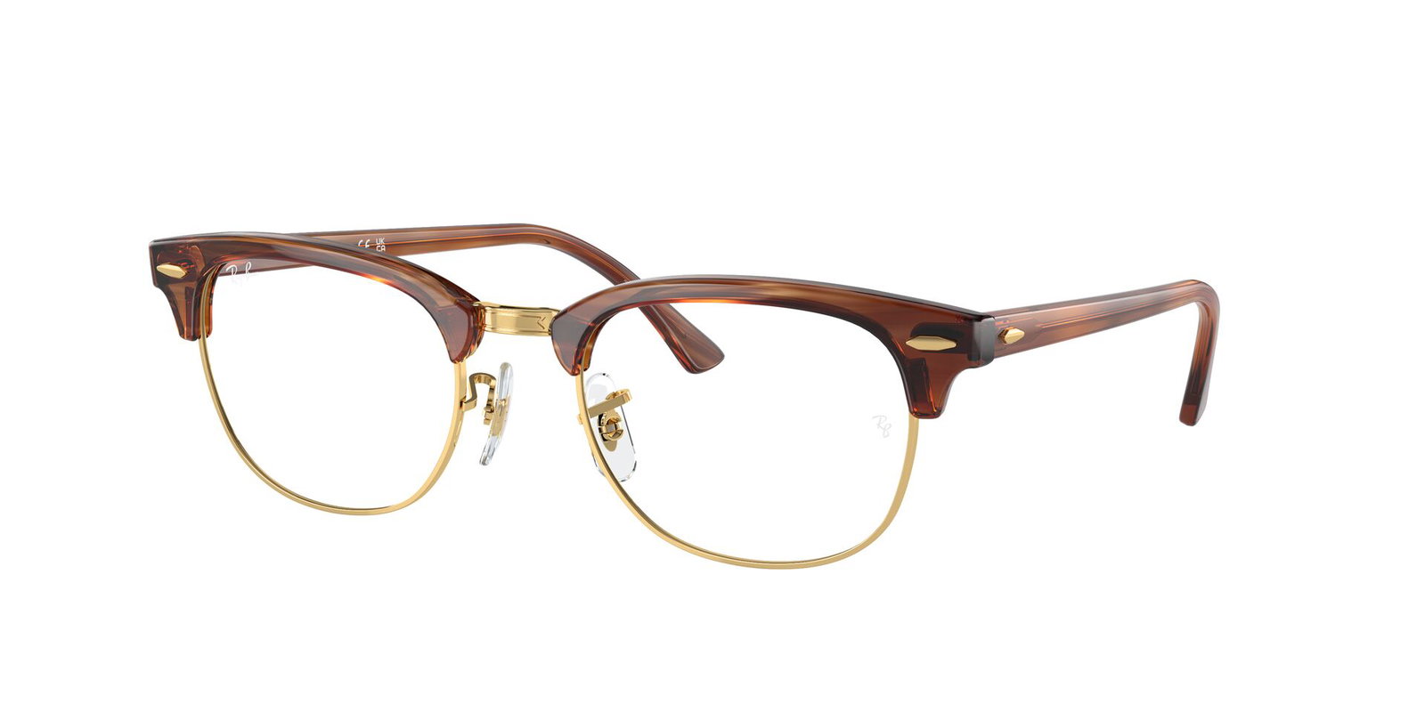 Ray Ban Herrenbrille in Braun gestreift RX5154 8375