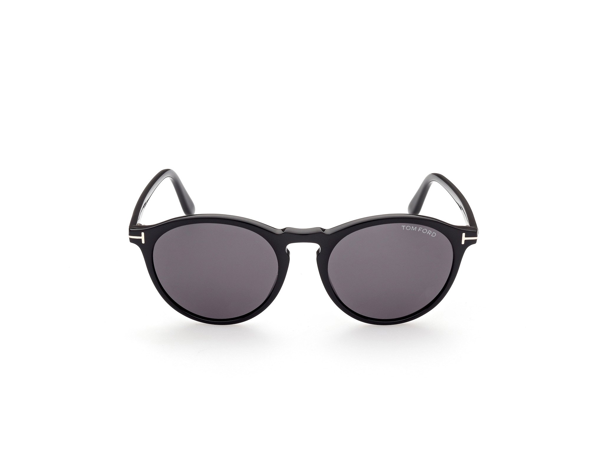 Das Bild zeigt die Sonnenbrille FT0904 der Marke Tom Ford in schwarz von vorne.