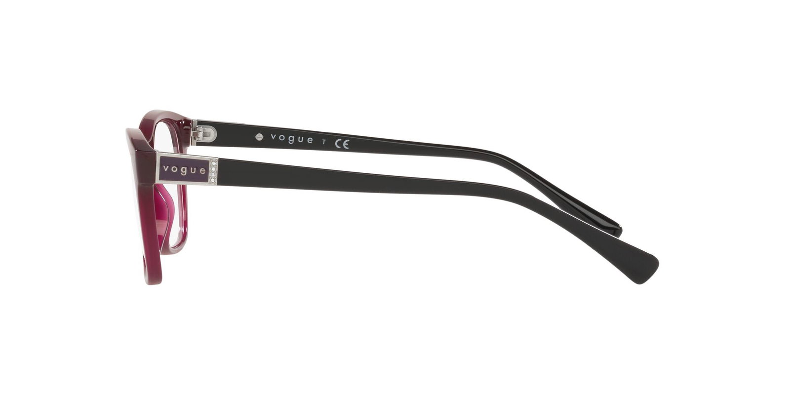 Auf diesem Bild sehen Sie die Korrektionsbrille 5378 von Vogue in der Farbe Schwarz.