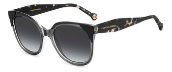 Das Bild zeigt die Sonnenbrille HER 0289/S von der Marke Carolina Herrera in Grau/Havanna.