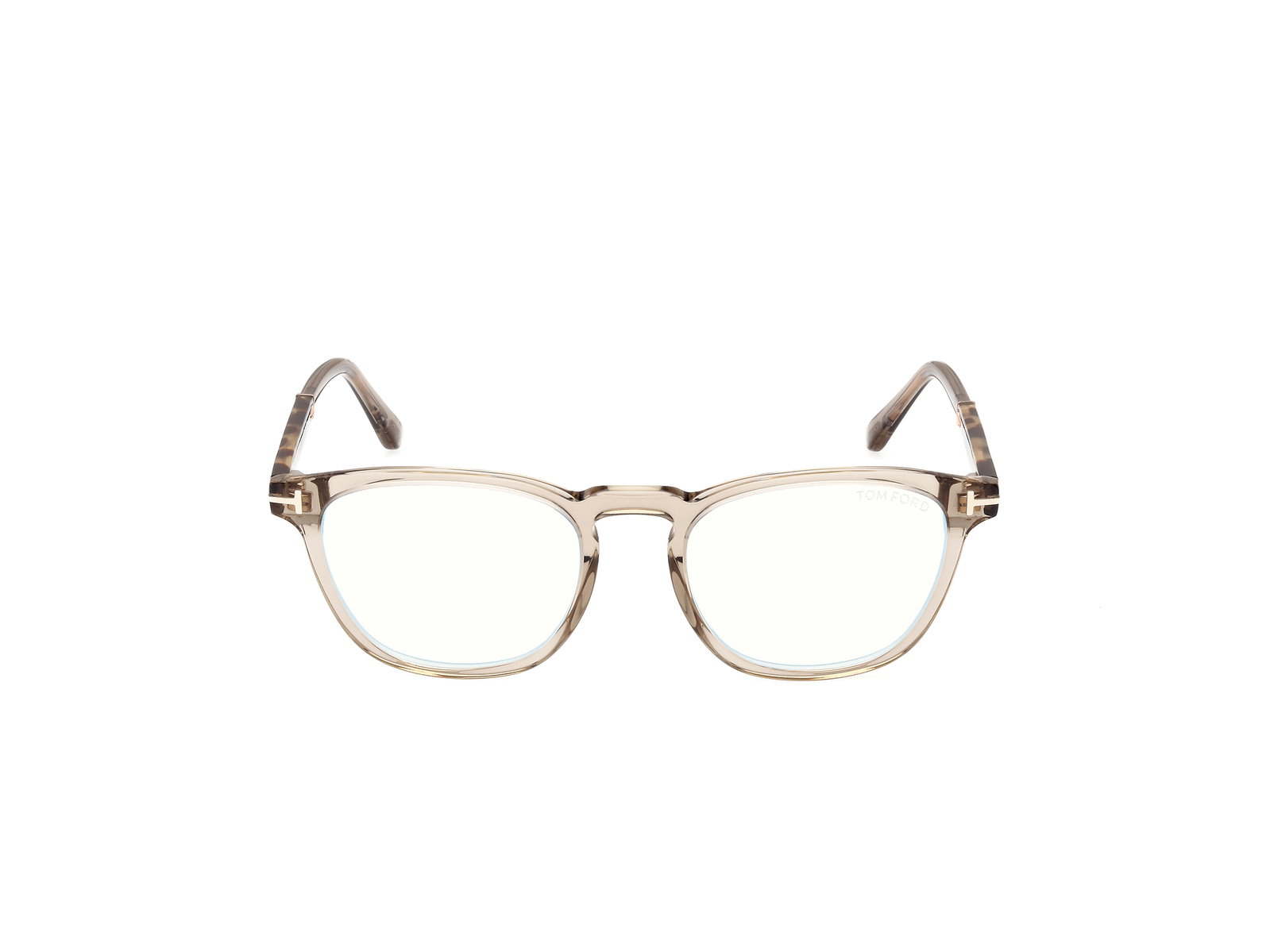 Das Bild zeigt die Korrektionsbrille FT5890-B 057 von der Marke Tom Ford in gold/havanna.