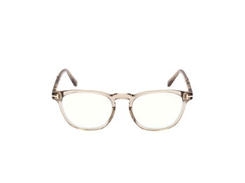 Das Bild zeigt die Korrektionsbrille FT5890-B 057 von der Marke Tom Ford in gold/havanna.