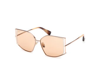 Das Bild zeigt die Sonnenbrille MM0142 von der Marke Max Mara in Blassgold.