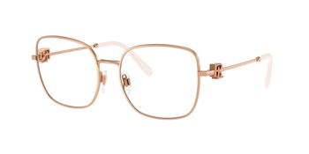 Das Bild zeigt die Korrektionsbrille RL5128 von der Marke Ralph Lauren in Roßégold.