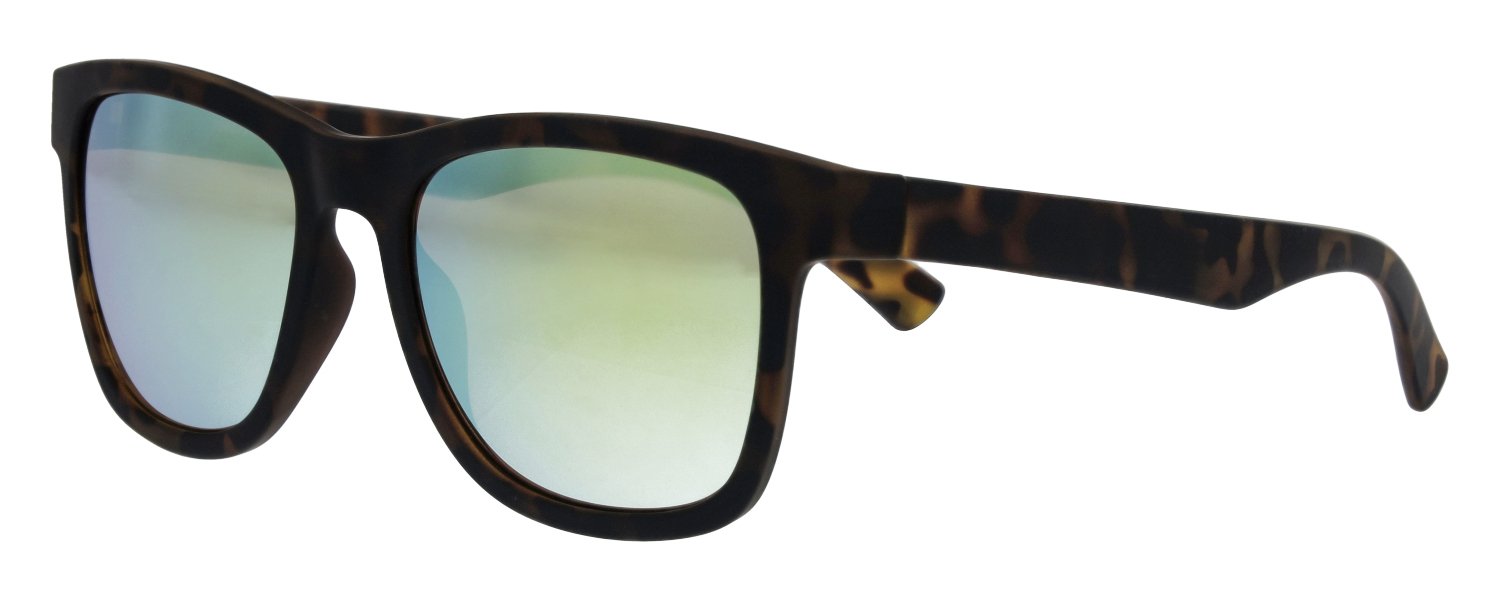 abele optik Sonnenbrille für Herren in havanna mit gold verspiegelten Gläsern 720372