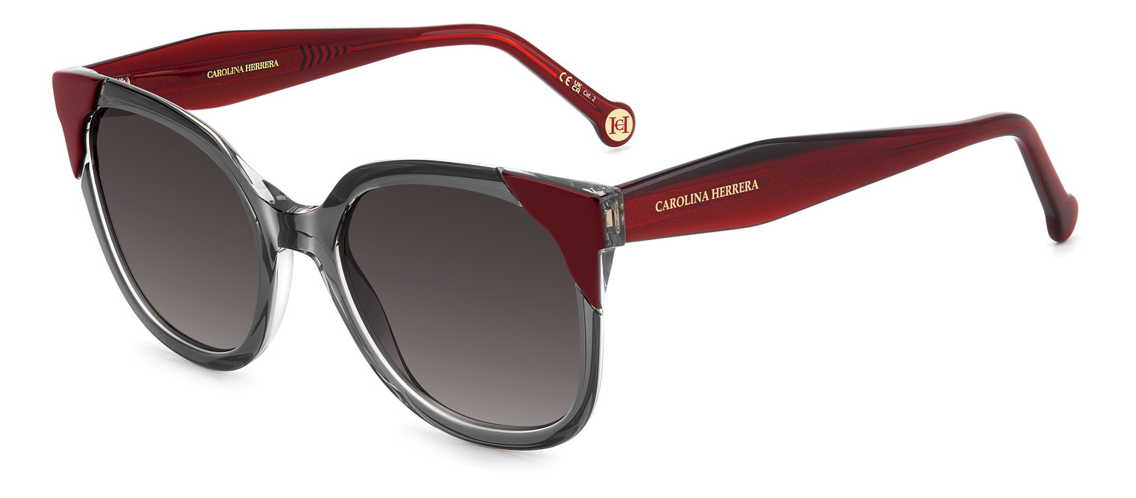 Carolina Herrera Sonnenbrille 0289/S 268 54 in Grau/Rot