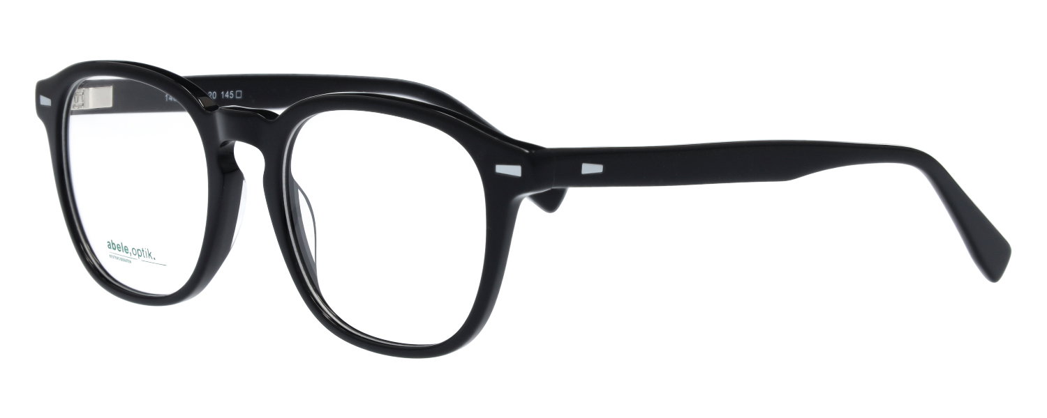 Das Bild zeigt die Herrenbrille in schwarz