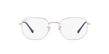 Das Bild zeigt die Korrektionsbrille RX6496 2501 von der Marke Ray Ban in Silber.