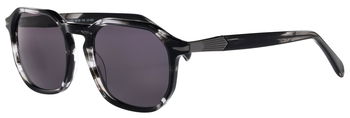 abele optik Herren Sonnenbrille in Schwarz/Grau transparent 722052