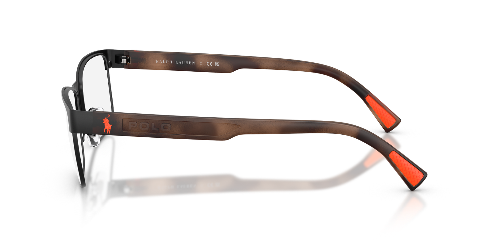 Das Bild zeigt die Korrektionsbrille 0PH1244 von Polo in der Farbe Schwarz.