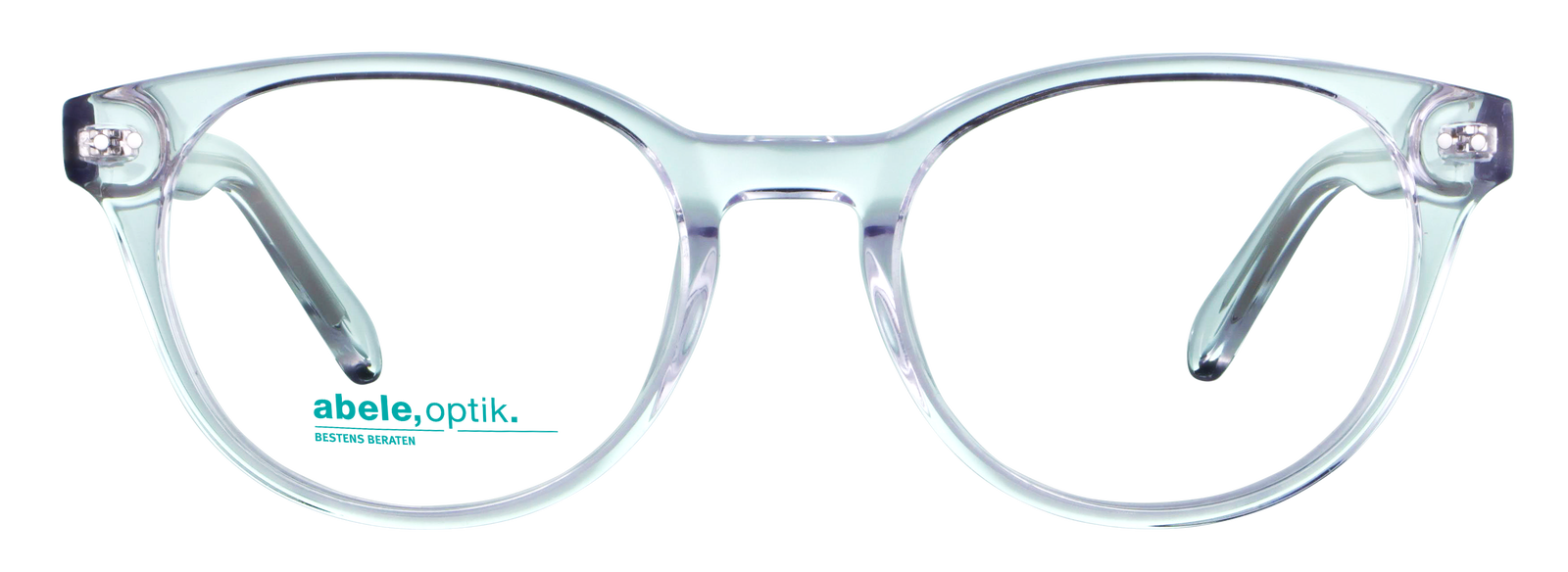 Das Bild zeigt die Korrektionsbrille 142301 von der Marke Abele Optik in transparent.