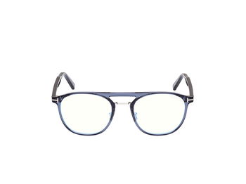 Das Bild zeigt die Korrektionsbrille FT5982 090 von der Marke Tom Ford in Blau.