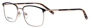 abele optik Brille für Damen in gold/schwarz matt 147901