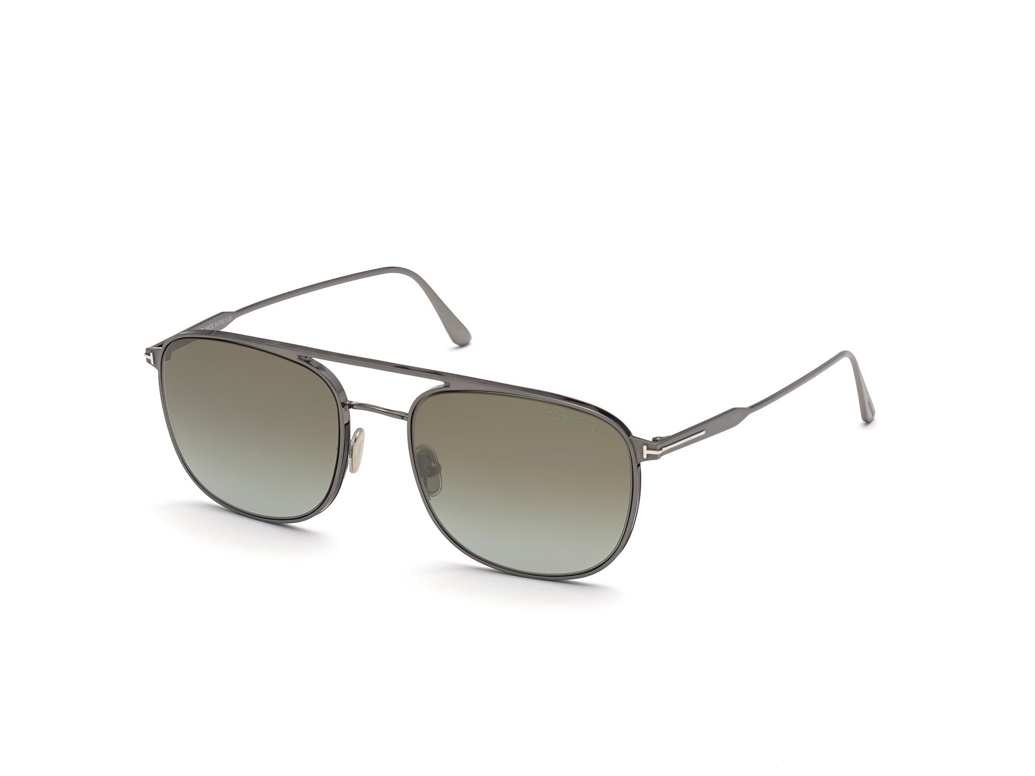 Das Bild zeigt die Sonnenbrille Jake FT0827 von der Marke Tom Ford in grau