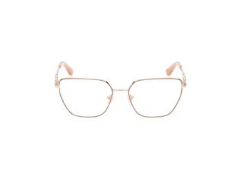 Das Bild zeigt die Brille gu2952 der Marke Guess in beige von vorne.