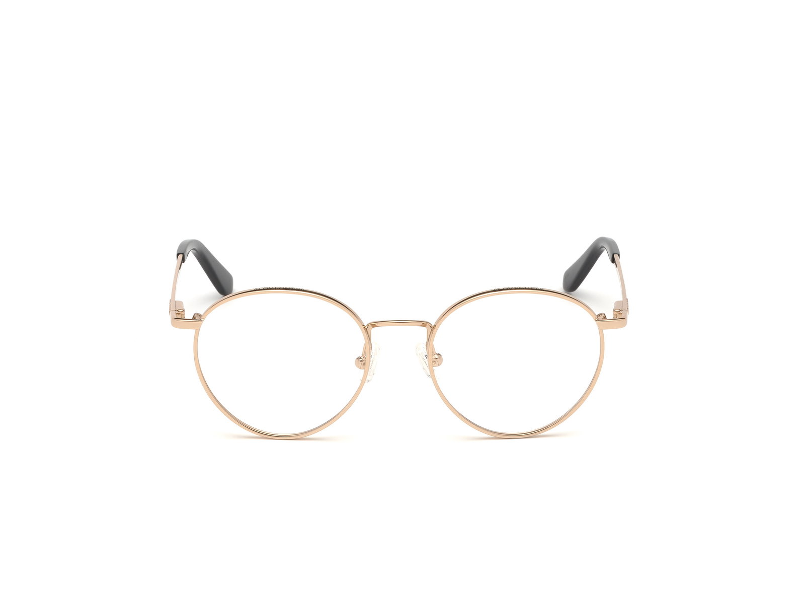 Das Bild zeigt die Korrektionsbrille GU2725 028 von der Marke Guess in Roßégold.