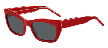 Das Bild zeigt die Sonnenbrille HG1301/S 92Y von der Marke Hugo in rot.