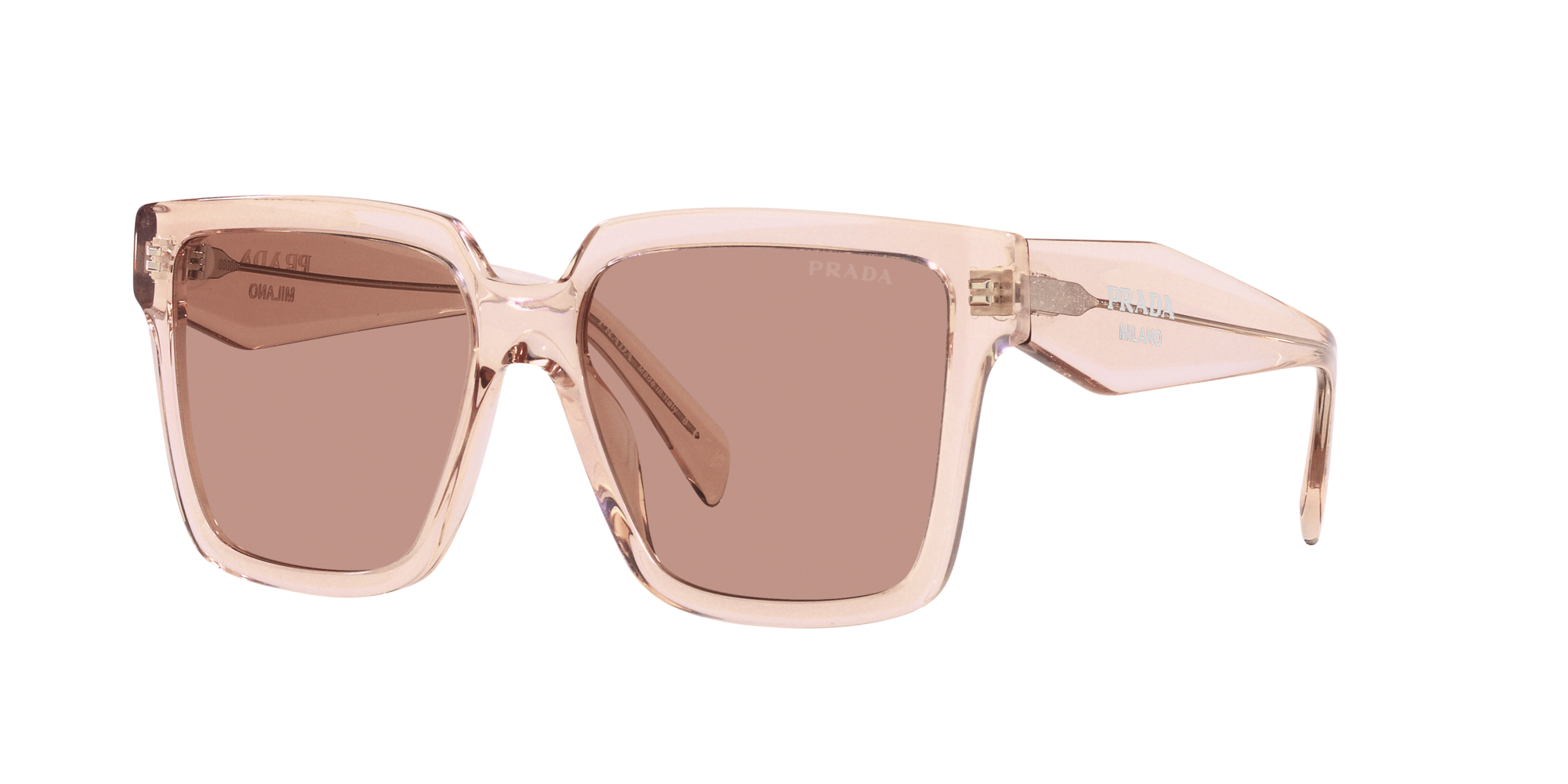 Prada Sonnenbrille für Damen in Rosa transparent PR 24ZS 13I08M 56