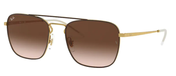 Das Bild zeigt die Sonnenbrille RB3588 905513 von der Marke Ray-Ban in braun / gold.