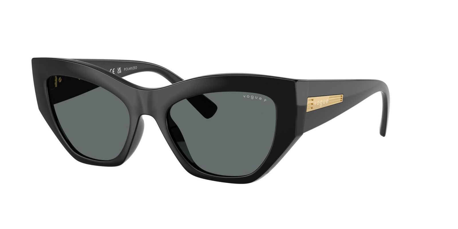 Das Bild zeigt die Sonnenbrille VO5607S von der Marke Vogue in Schwarz.