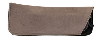 Das Bild zeigt ein rechteckiges Brillenetui in Braun.