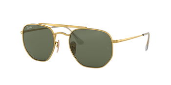 Das Bild zeigt die Sonnenbrille THE MARSHALL RB3648 001 von der Marke RayBan in gold.