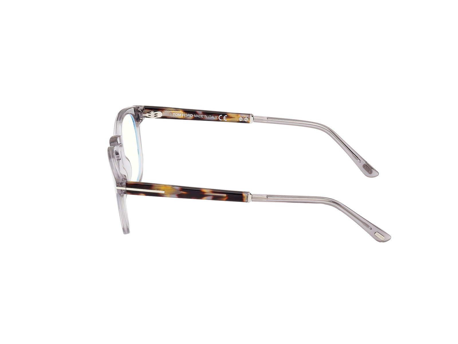 Das Bild zeigt die Korrektionsbrille FT5891-B 020 von der Marke Tom Ford in silber.