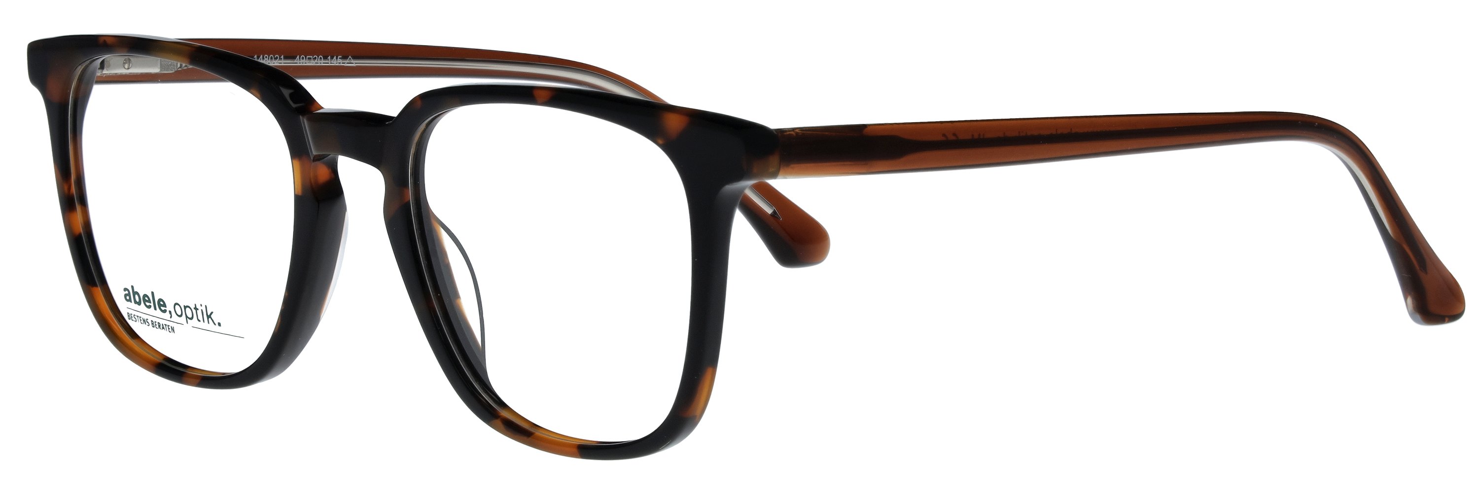 Das Bild zeigt die Korrektionsbrille 148021 von der Marke Abele Optik in havanna.