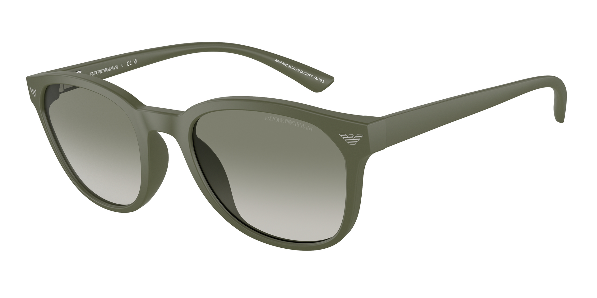 Das Bild zeigt die Sonnenbrille EA4225U 60998 von der Marke Emporio Armani in grün.
