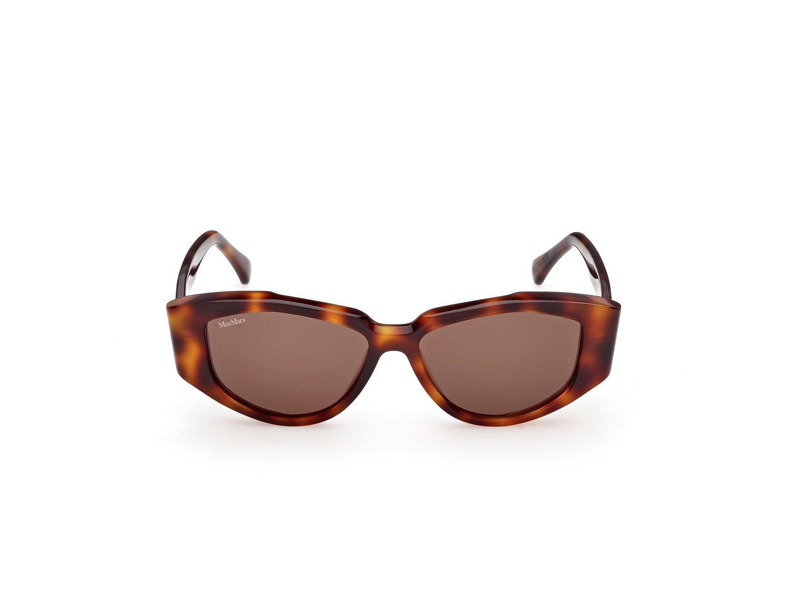 Das Bild zeigt die Sonnenbrille MM0161 von der Marke Max Mara in Havanna.