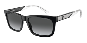 Das Bild zeigt die Sonnenbrille EA4224 5017T3 von der Marke Emporio Armani in schwarz.