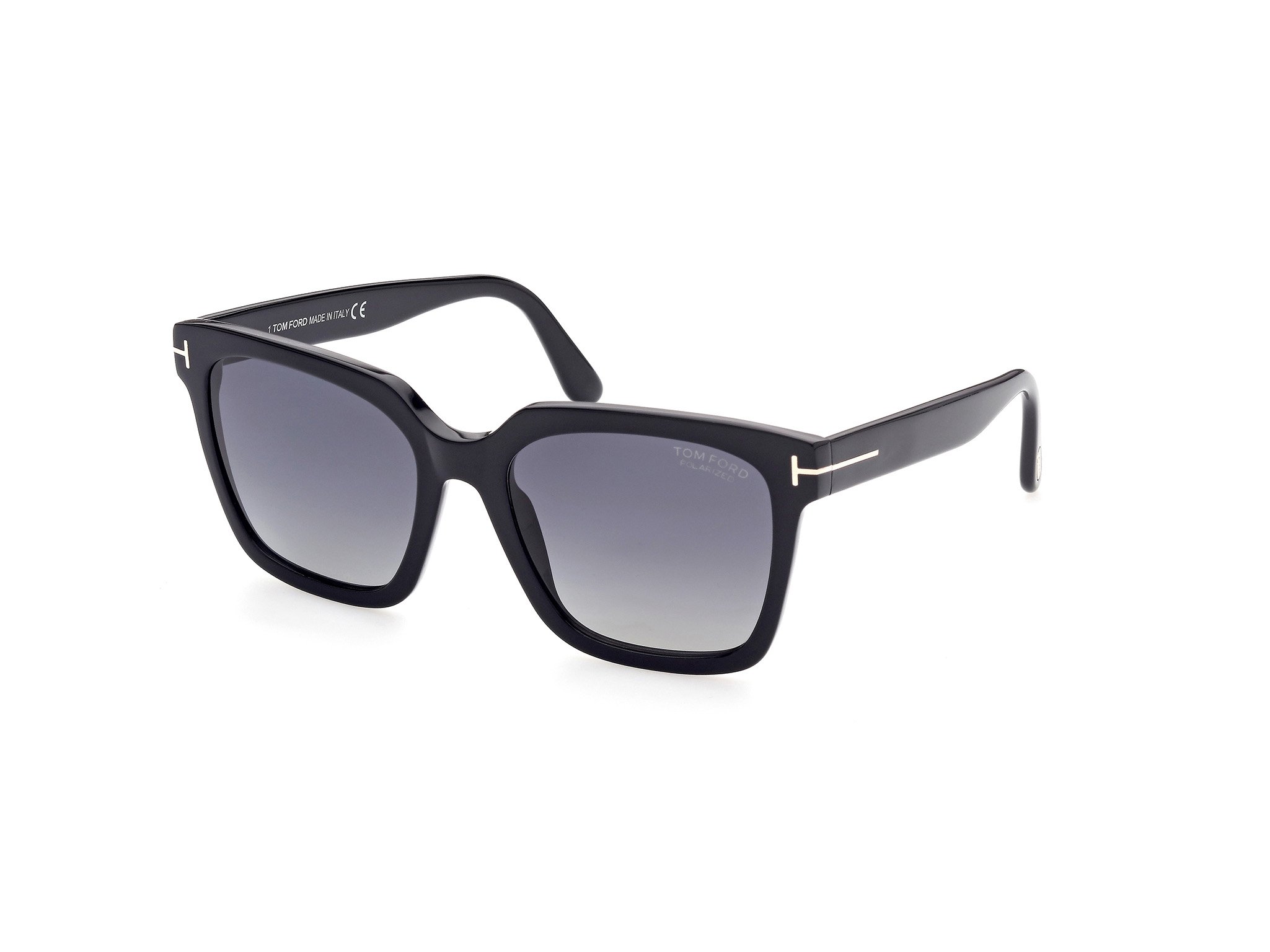 Das Bild zeigt die Sonnenbrille FT0952 01D von der Marke Tom Ford in schwarz.