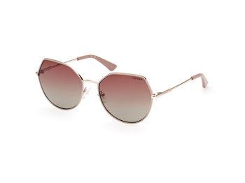 Das Bild zeigt die Sonnenbrille GU7867 32T von Guess in gold von der Seite